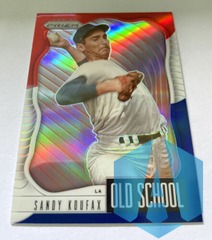 Sandy Koufax 2021 Prizm Baseball Old School Red White Blue Prizm Dodgers OS-7